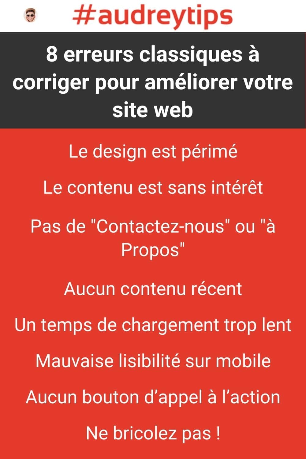 découvrez les erreurs de design les plus courantes sur les sites web et apprenez comment les éviter pour améliorer l'expérience utilisateur et l'efficacité de votre site.