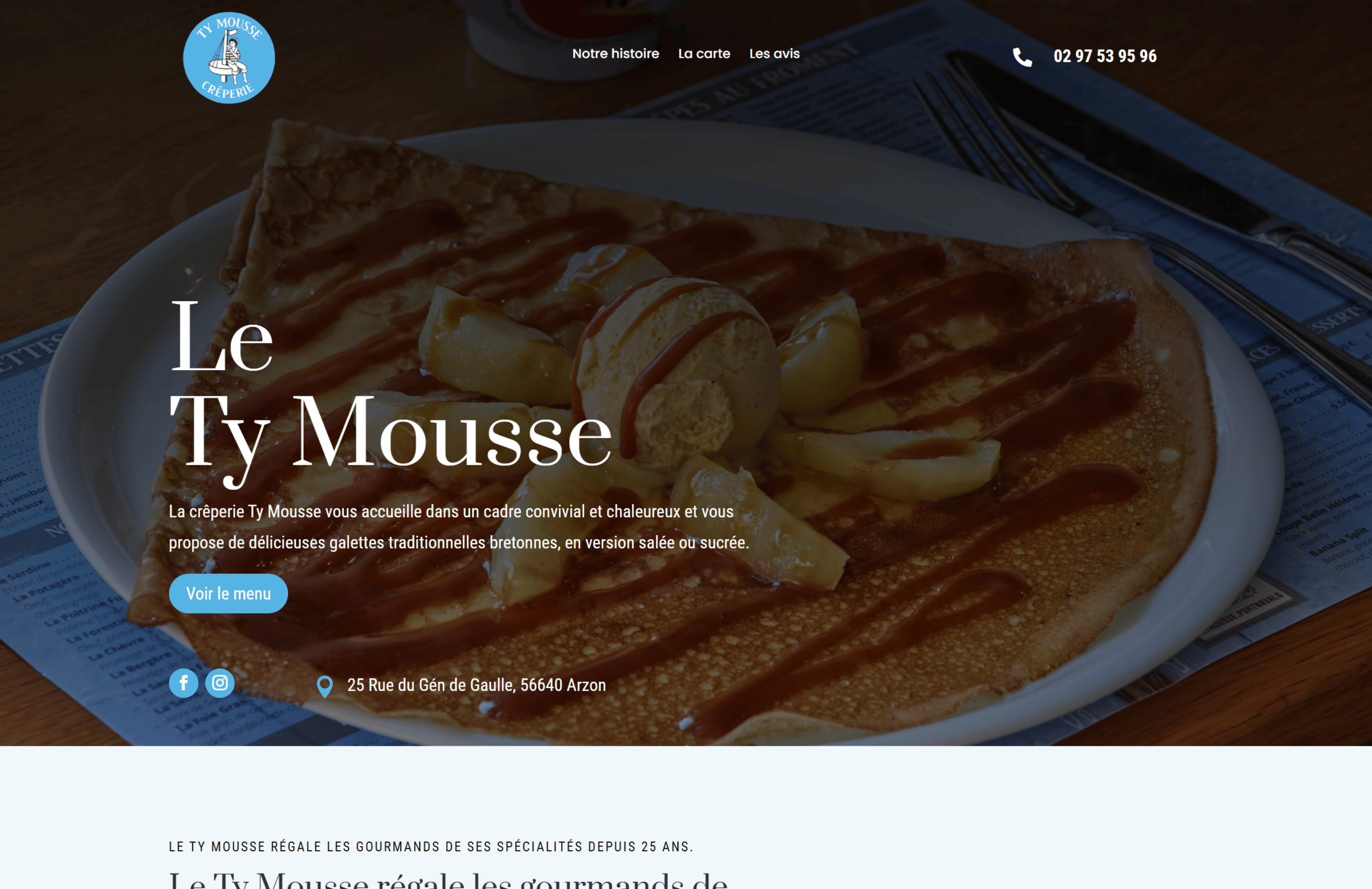 Creperie ty mousse