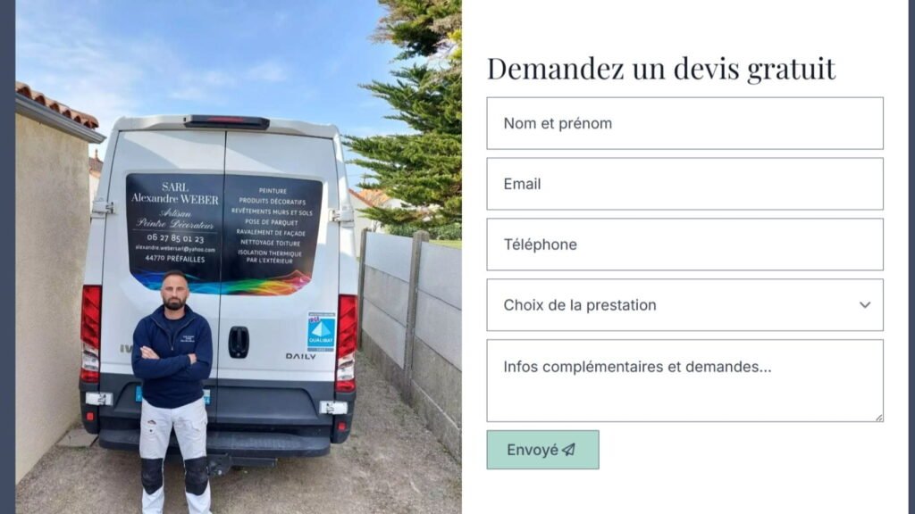 Alexandre Weber est artisan peintre à Préfailles