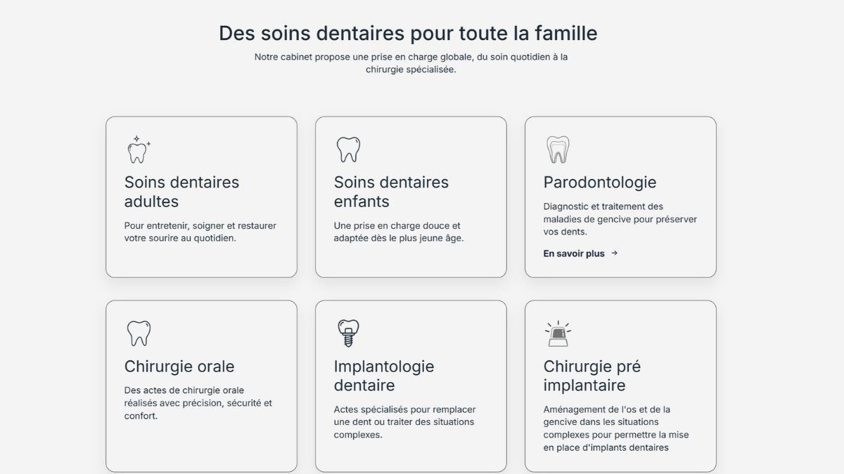 Site internet du Cabinet dentaire du Mialan à Saint-Péray créé par La Fabrique Web