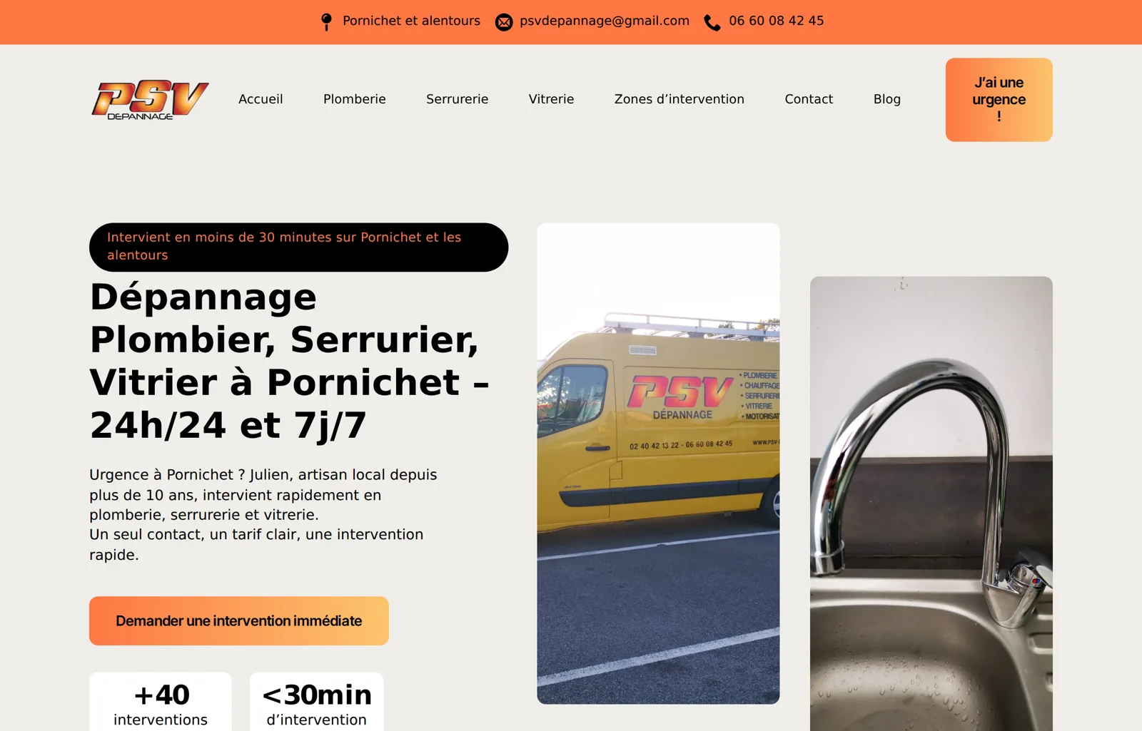 Site internet + pub Google pour artisan : l’exemple PSV