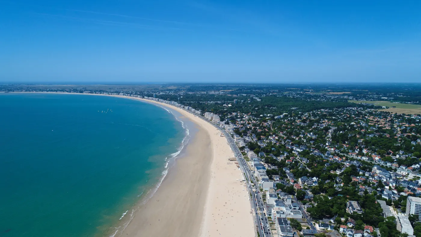 La plage et la baie de La Baule-Escoublac